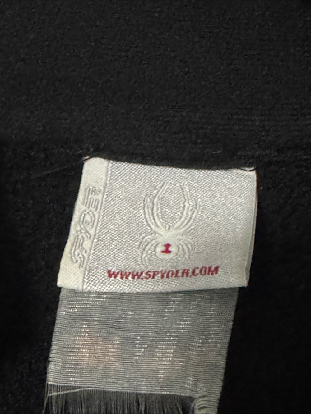 Spyder Black Full Zip Performance Fleece Jacket Men's Small Y2K Gorpcore - Picture 9 of 13